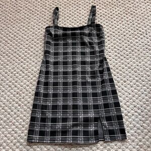 Forever 21 Black and White Checkered Mini Dress